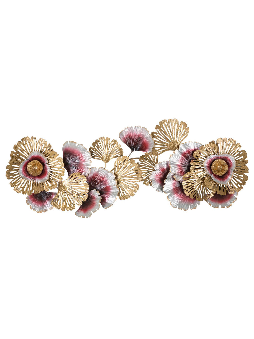 Pannello decorativo da parete in ferro, 130x5,5x54 cm – Color A