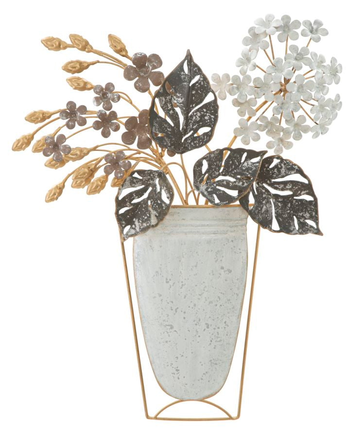 Pannello in ferro Vase, 45,5x7,5x53 cm