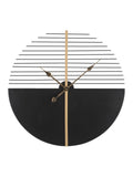Orologio da parete in metallo nero, Ø60x4,5 cm – Glam Stick
