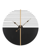 Orologio da parete in metallo nero, Ø60x4,5 cm – Glam Stick