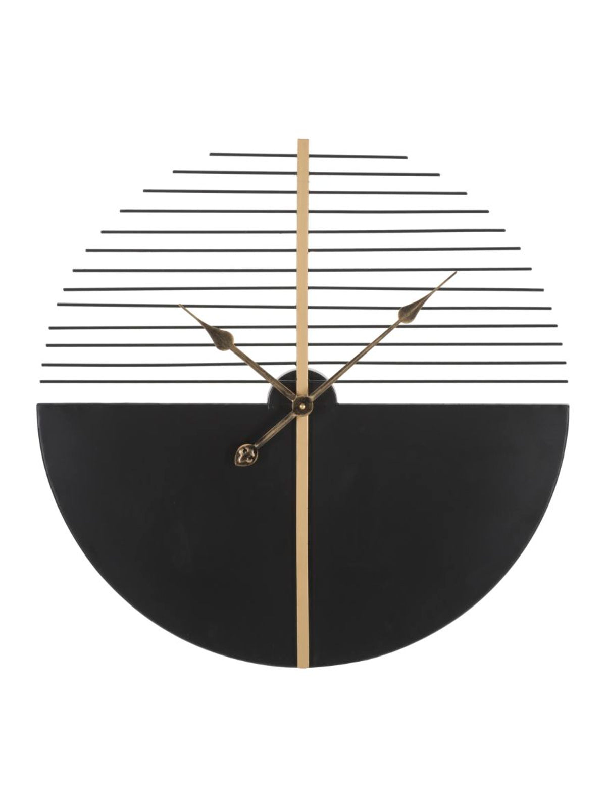 Orologio da parete in metallo nero, Ø60x4,5 cm – Glam Stick