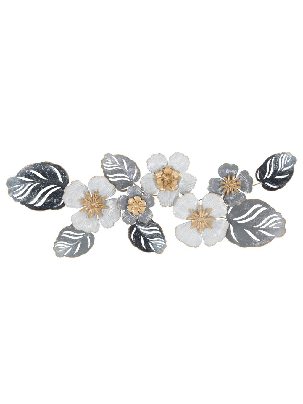 Pannello decorativo da parete in ferro, 87,6x5,7x33,7 cm – Flot A