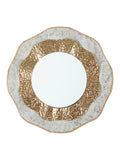 Specchio da parete in metallo oro, Ø54,5x4,5 cm – Shai