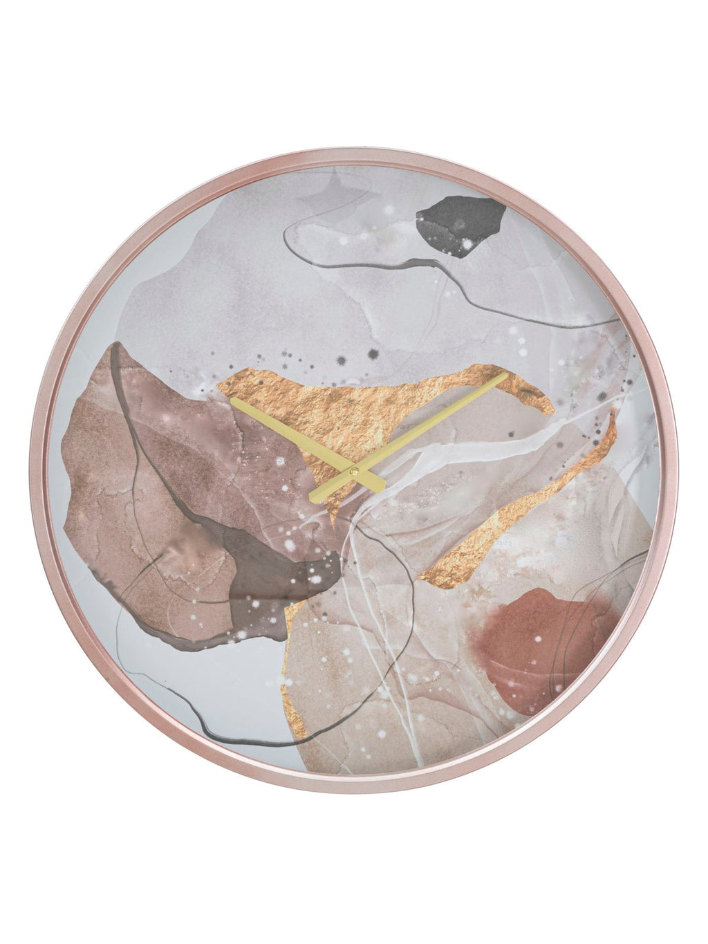 Orologio da parete in metallo oro, Ø60x6 cm – Art Pink