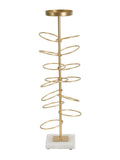 Portacandele in metallo oro, 14x13x46 cm – Rings