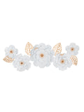 Pannello decorativo da parete in metallo bianco – Decor 158x9x60