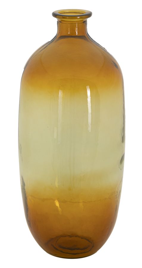 Vaso Botella Napoles vetro Riciclato Orange, Ø19x45 cm