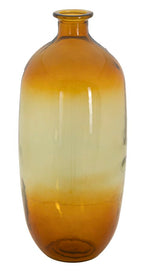 Vaso Botella Napoles vetro Riciclato Orange, Ø19x45 cm