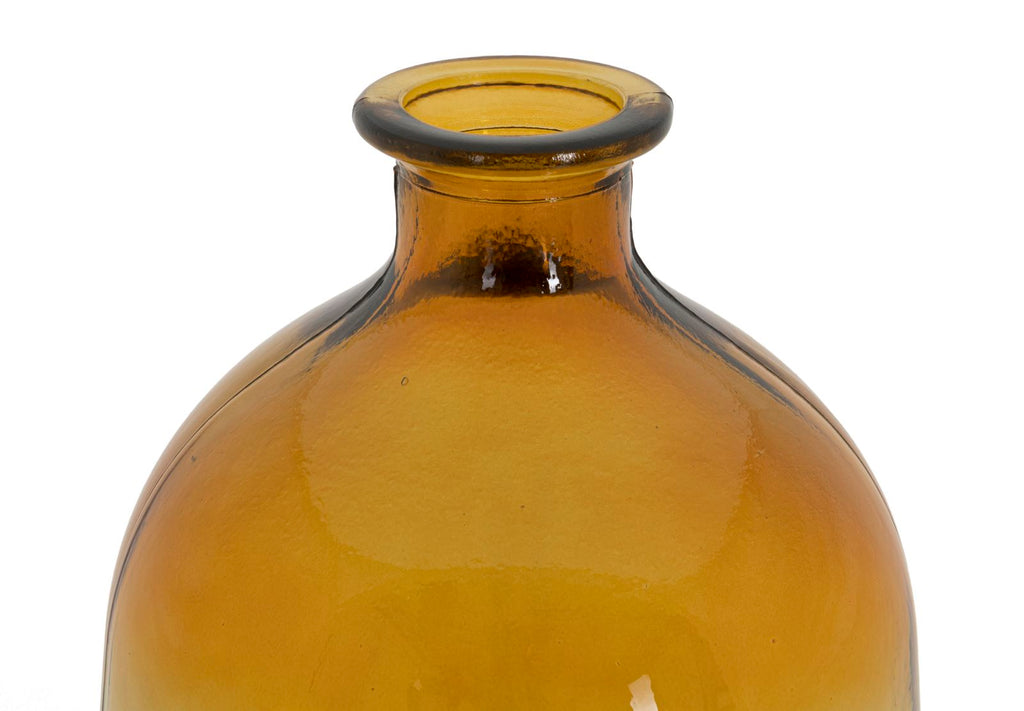 Vaso Botella Napoles vetro Riciclato Orange, Ø19x45 cm