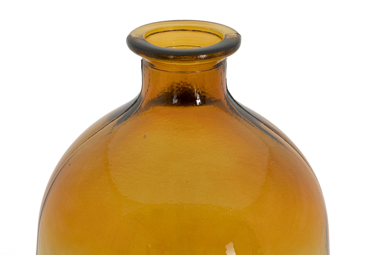 Vaso Botella Napoles vetro Riciclato Orange, Ø19x45 cm