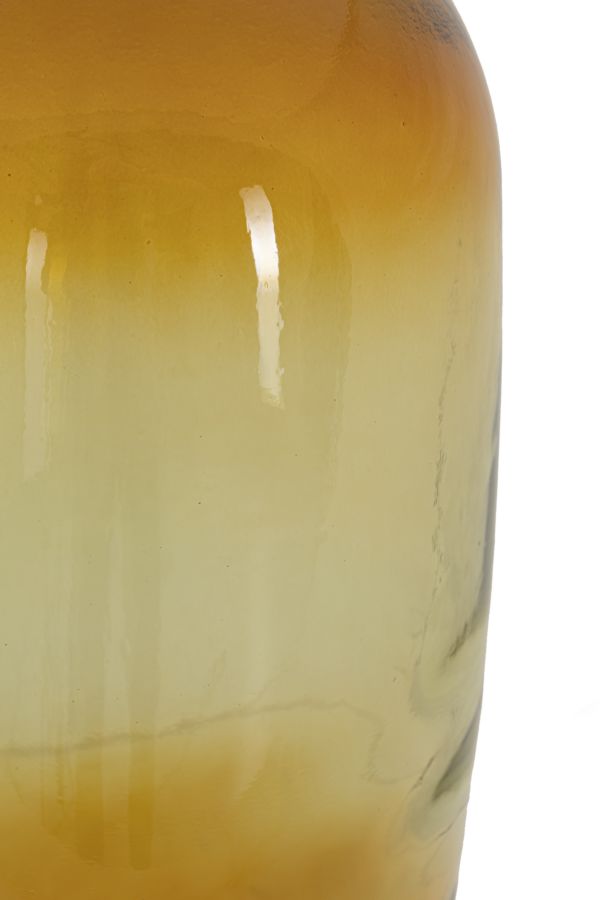 Vaso Botella Napoles vetro Riciclato Orange, Ø19x45 cm