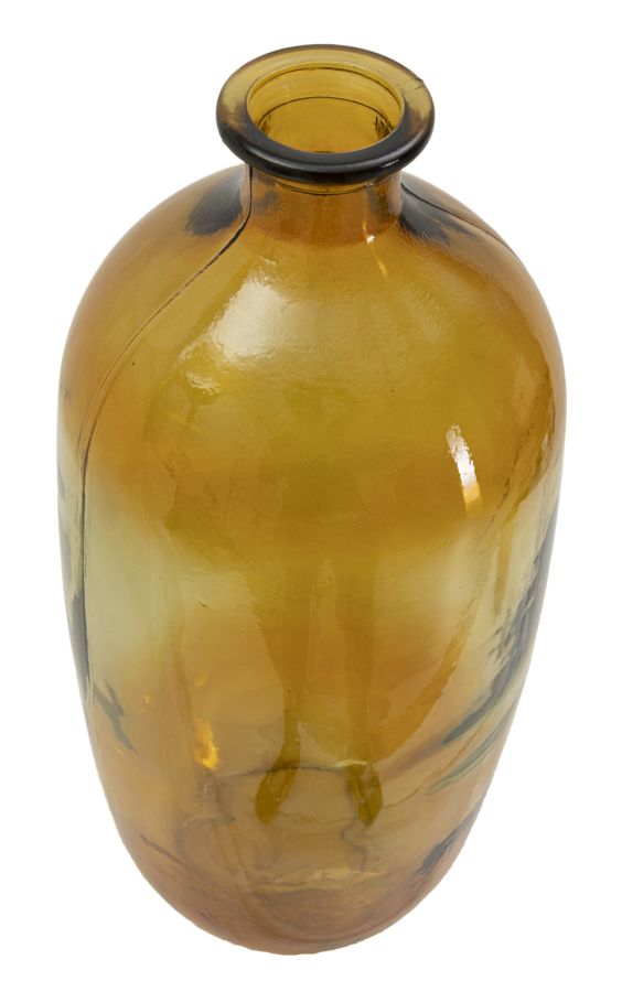 Vaso Botella Napoles vetro Riciclato Orange, Ø19x45 cm