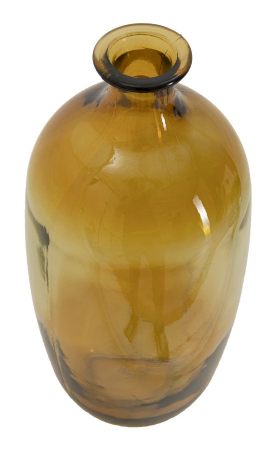 Vaso Botella Napoles vetro Riciclato Orange, Ø16x38 cm