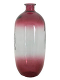 Vaso decorativo in vetro rosso, Ø19x45 cm – Botella Napoles