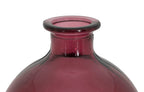Vaso Botella Napoles vetro Riciclato Red, Ø19x45 cm