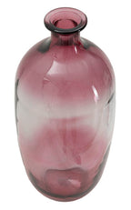 Vaso Botella Napoles vetro Riciclato Red, Ø16x38 cm
