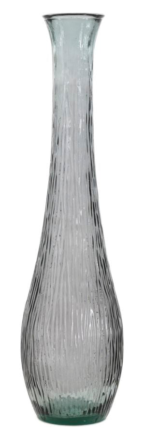 Vaso Jarron Arabe vetro Riciclato Fumo, Ø25x99 cm