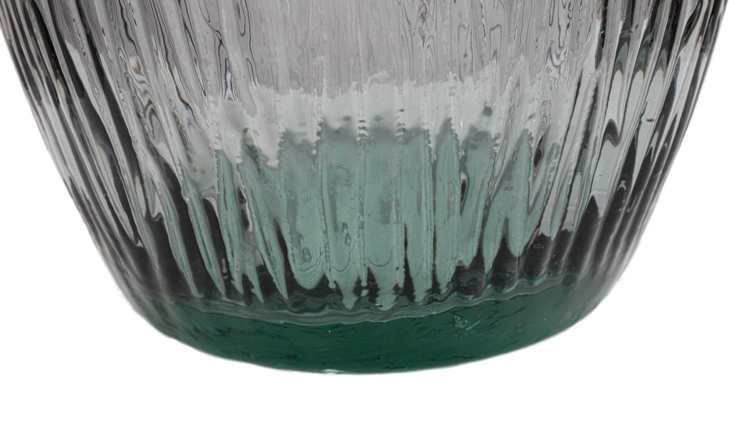 Vaso Jarron Arabe vetro Riciclato Fumo, Ø25x99 cm