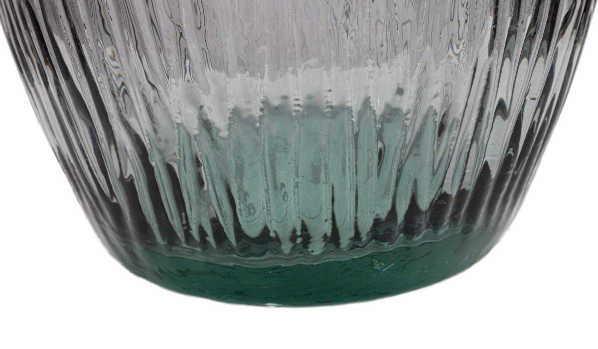 Vaso Jarron Arabe vetro Riciclato Fumo, Ø25x99 cm