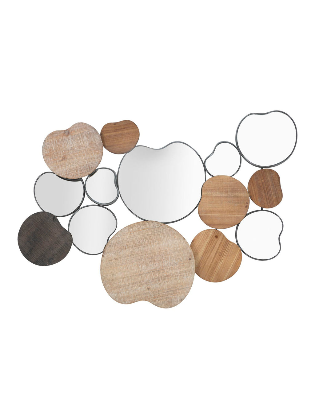 Specchio da parete in legno, 118x11x82,5 cm – Quoxy
