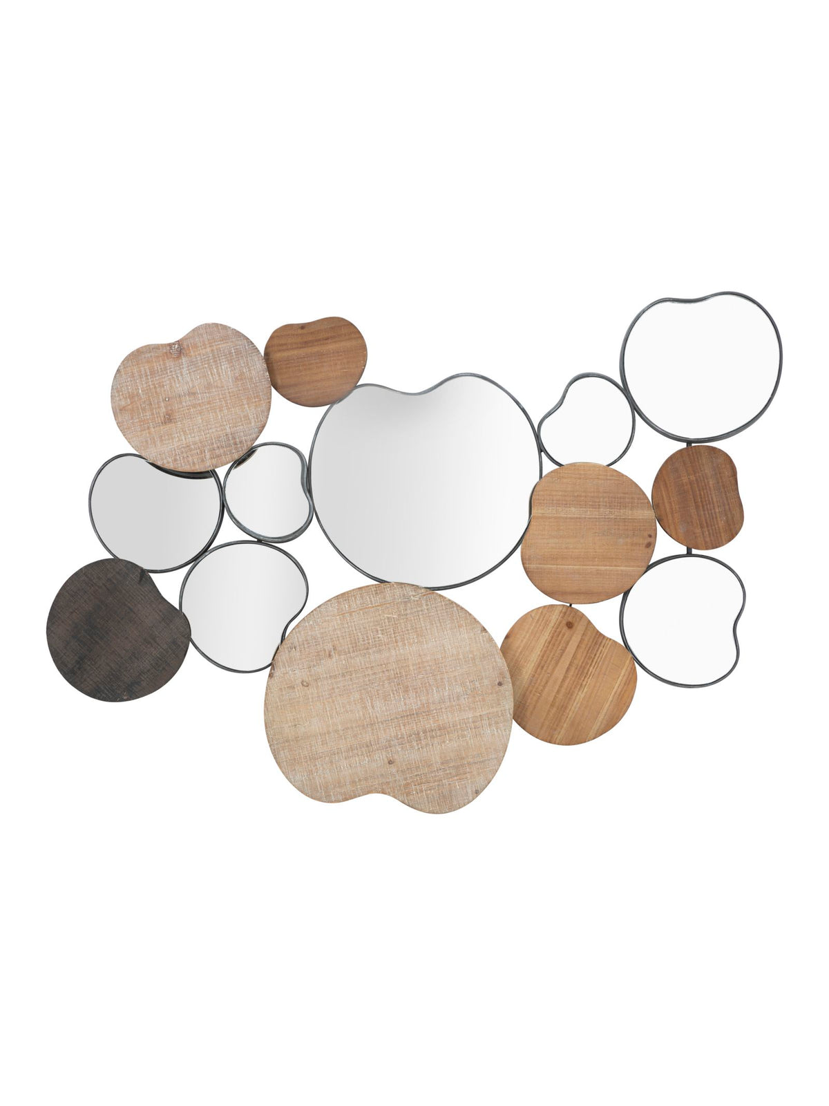 Specchio da parete in legno, 118x11x82,5 cm – Quoxy