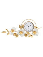 Orologio da parete in metallo oro, 92,5x8x45,5 cm – Flow