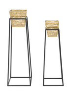 P/vasi Square coppia, Ø23x70-20x60 cm
