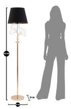 Lampada da terra Leaves, Ø38x167 cm
