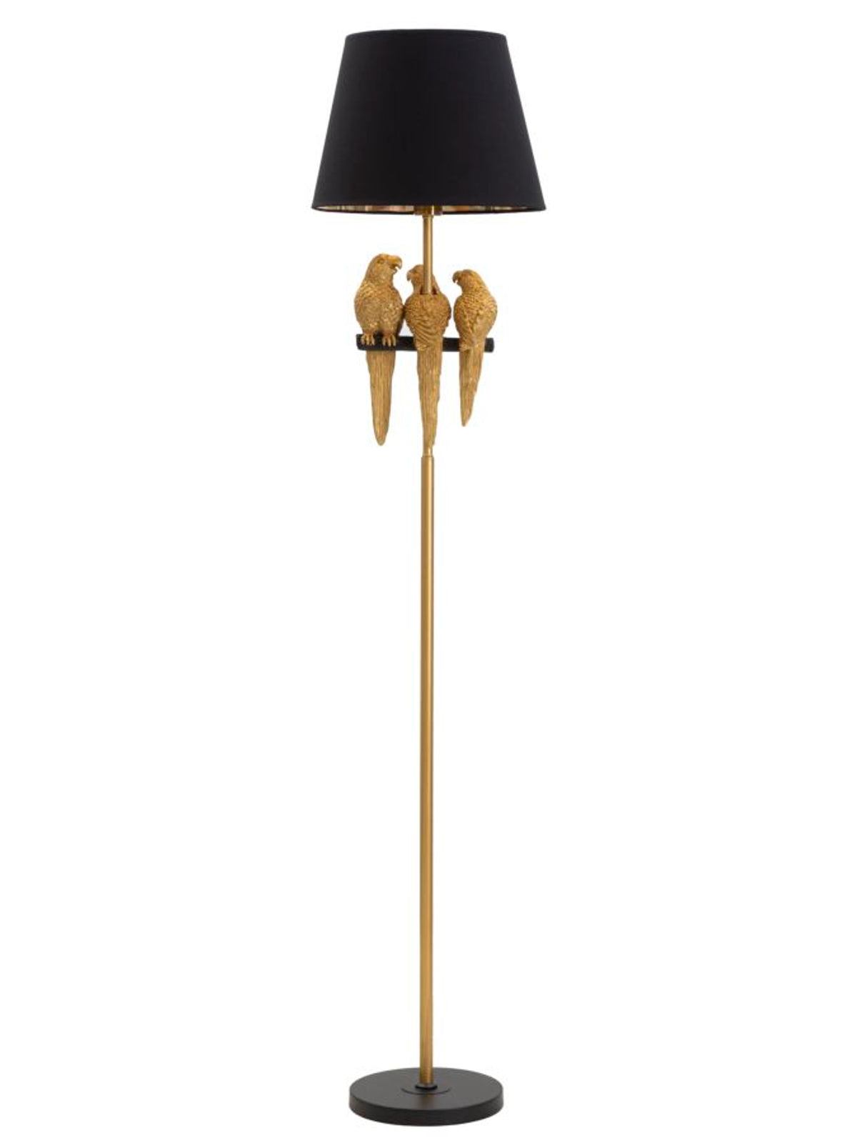 Lampada da terra in metallo nero, Ø37x164,5 cm – Pappagallo