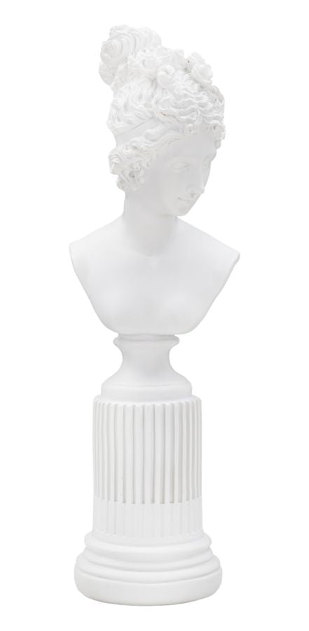 Scultura Statua Woman C/piedistallo, 11x10,5x35,5 cm