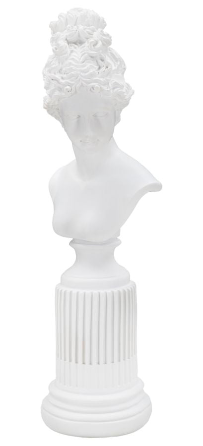Scultura Statua Woman C/piedistallo, 11x10,5x35,5 cm