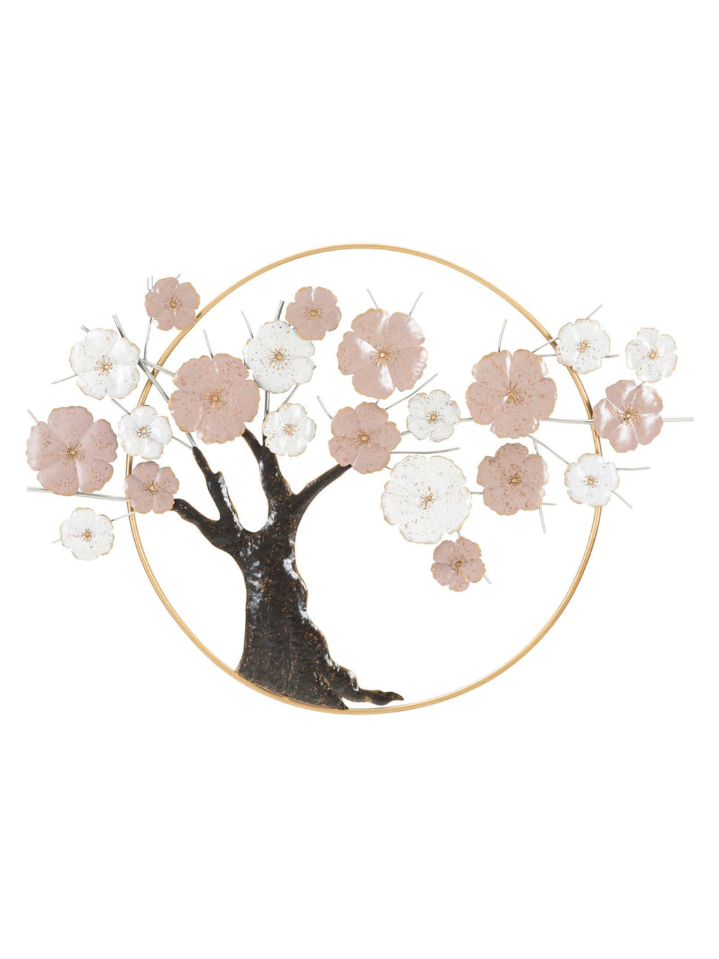 Pannello decorativo da parete in ferro, 101x6x72 cm – Tree