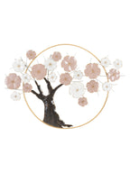 Pannello decorativo da parete in ferro, 101x6x72 cm – Tree