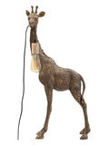 Lampada da tavolo in resina oro, 40x22x80 cm – Giraffa