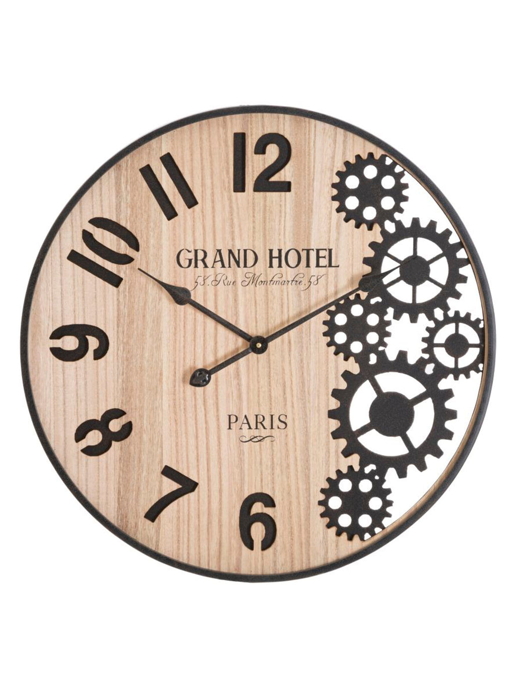 Orologio da parete in metallo marrone, Ø60x4,5 cm – Grand