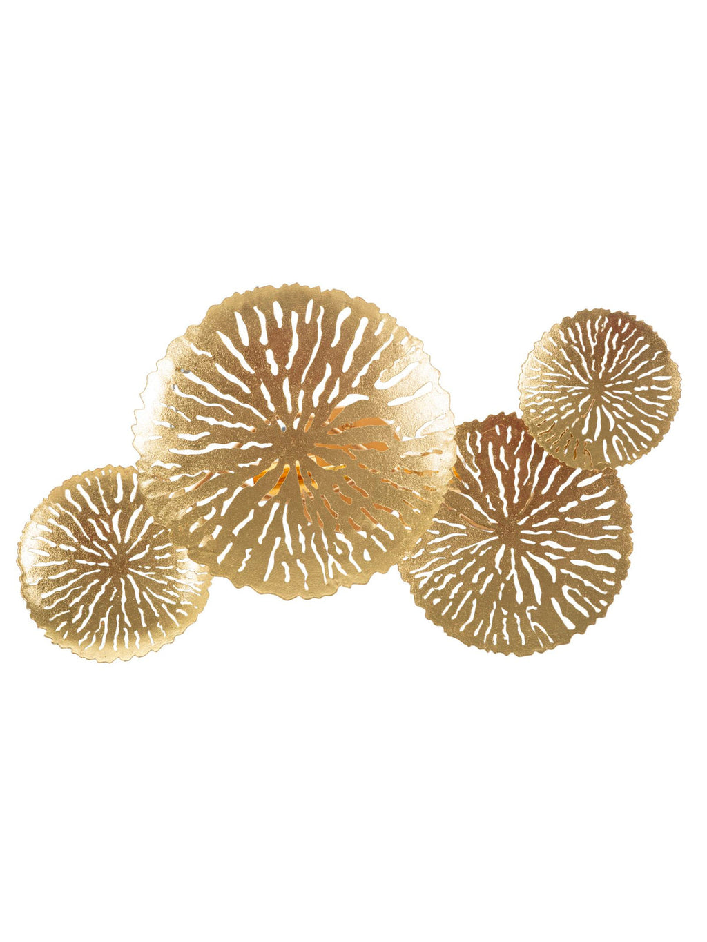 Applique da parete in metallo oro, 47x13x28 cm – Lampada Dishi Plus