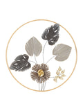 Pannello decorativo da parete in ferro multicolore, Ø65,4x4.4 cm – Rod