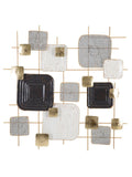 Pannello decorativo da parete in ferro, 80x5x80 cm – Cubes