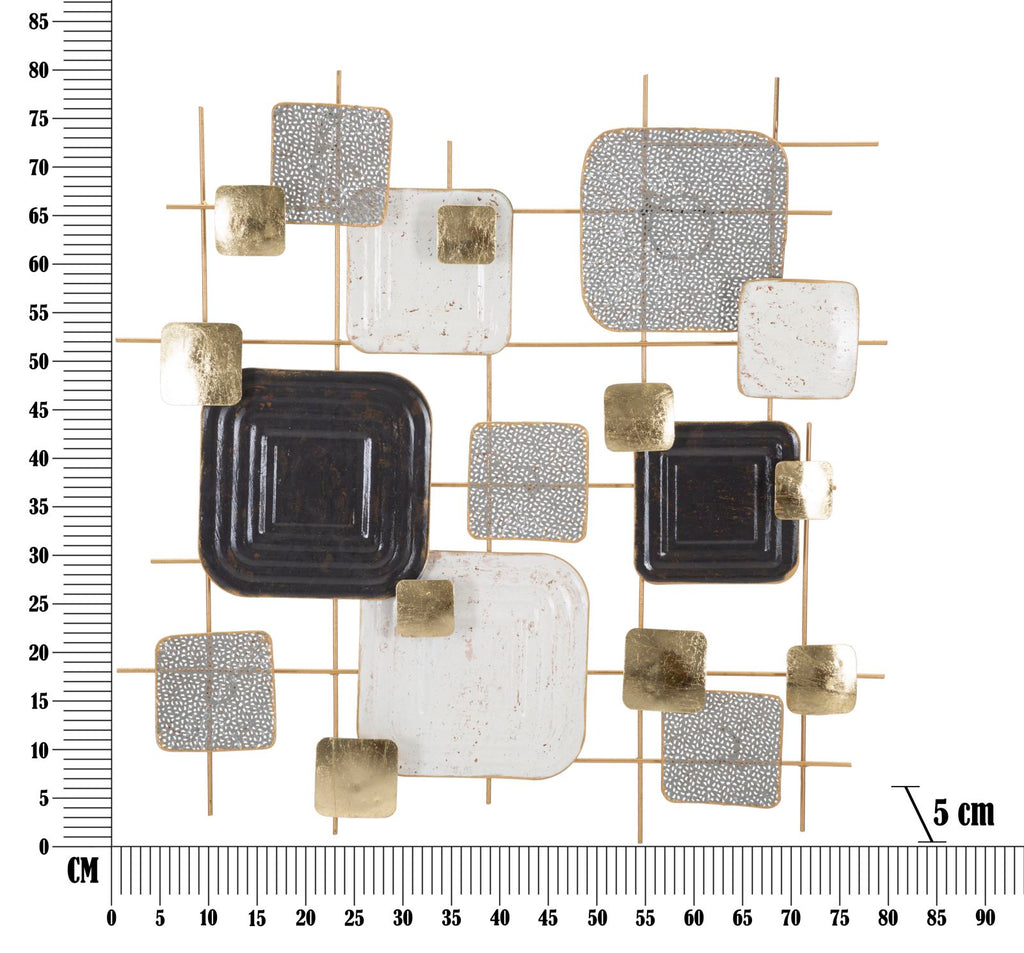 Pannello in ferro Cubes, 80x5x80 cm