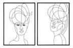 Pannello in ferro Woman Simply coppia, 60x1x80 cm