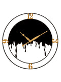 Orologio da parete in metallo nero, Ø66x4 cm – Splash
