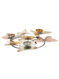 Portacandele in metallo multicolore, 39x35,5x7 cm – Shine