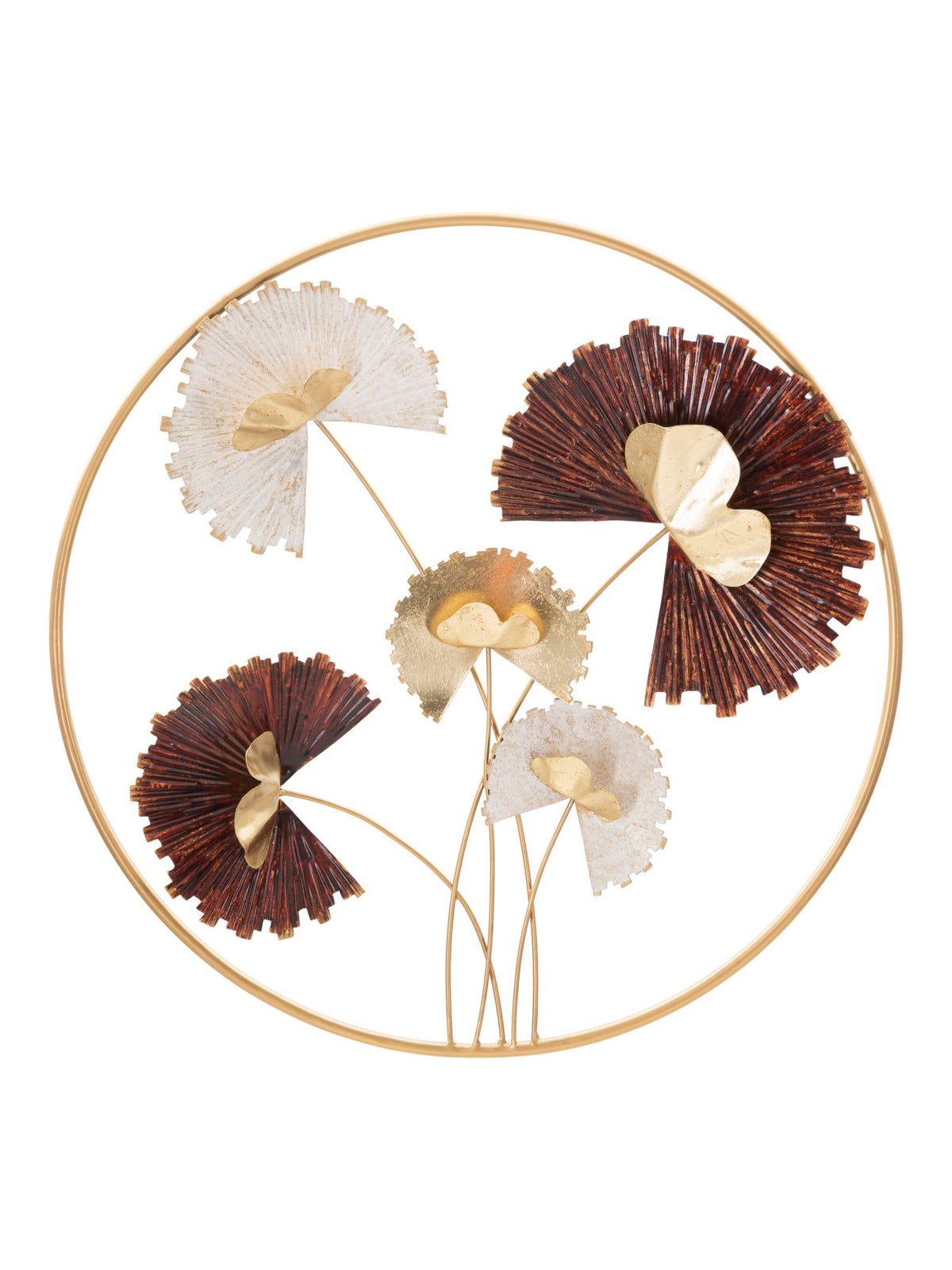 Pannello decorativo da parete in ferro multicolore, Ø61x5,7 cm – Reddy Round
