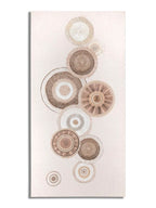 Quadro decorativo in legno marrone, 50x3,2x100 cm – Dipinto su tela