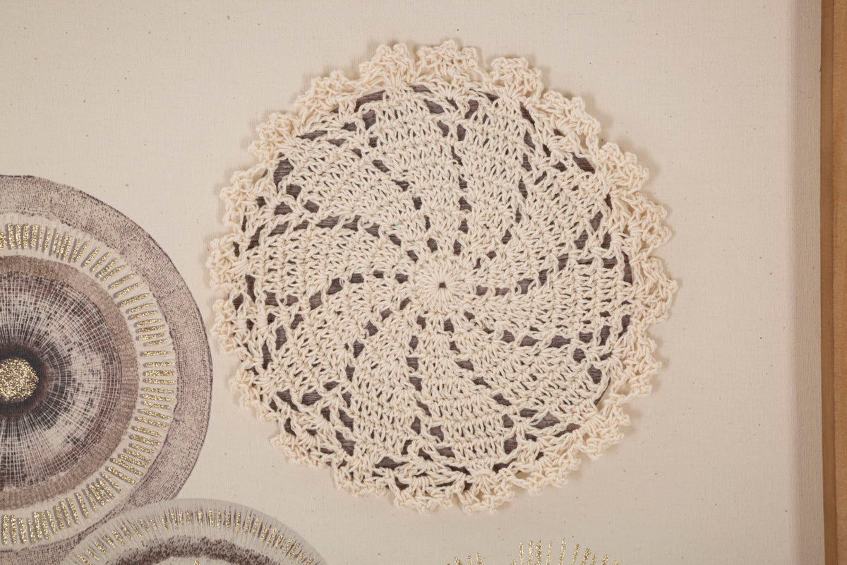 Stampa su tela Circly con Inserti, 45x3,2x60 cm – dettaglio 1