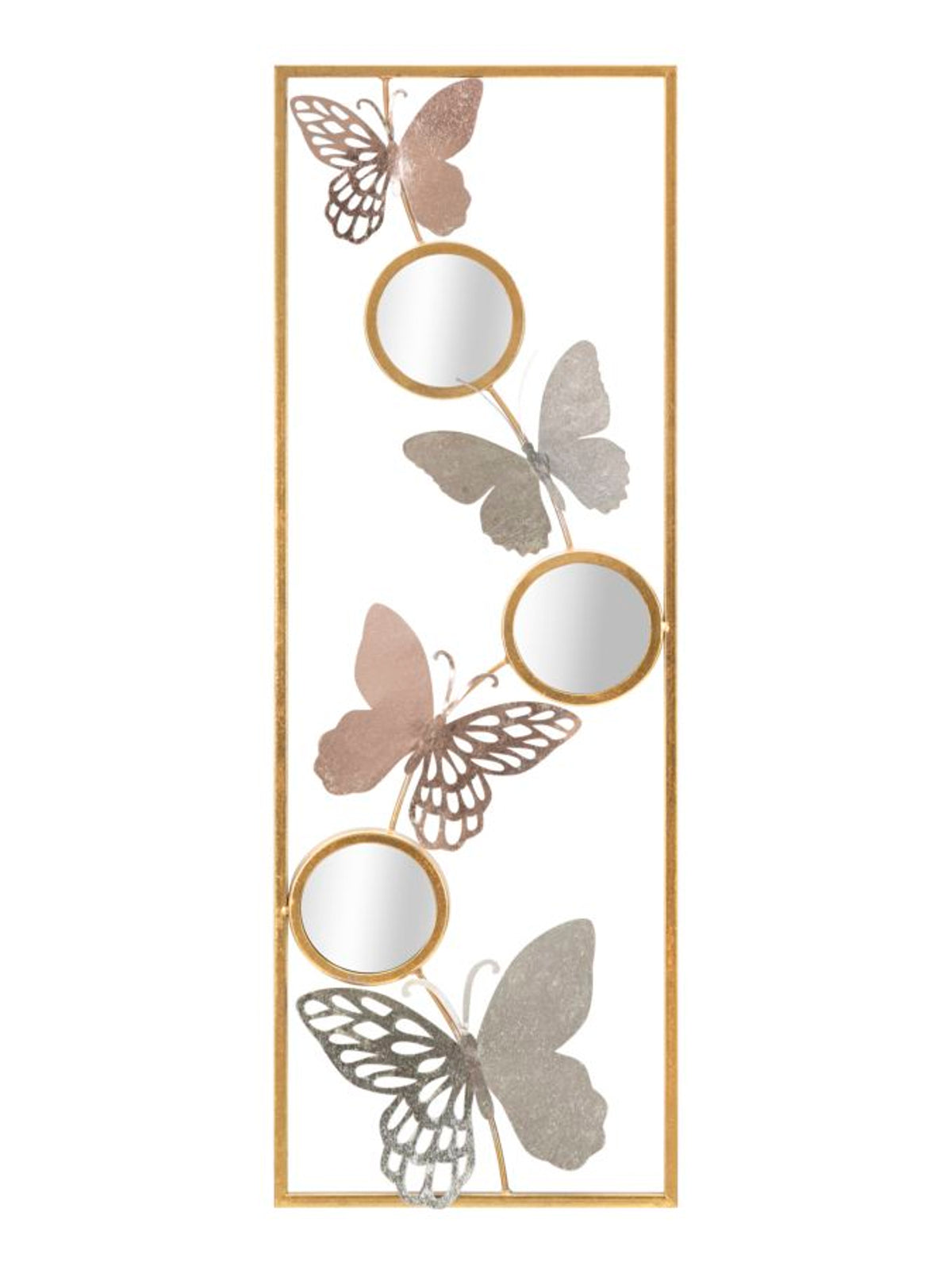 Pannello decorativo da parete in ferro multicolore, 31x2x90 cm – Buttry