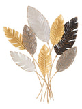 Pannello decorativo da parete in ferro multicolore, 73x6x93 cm – Palmy