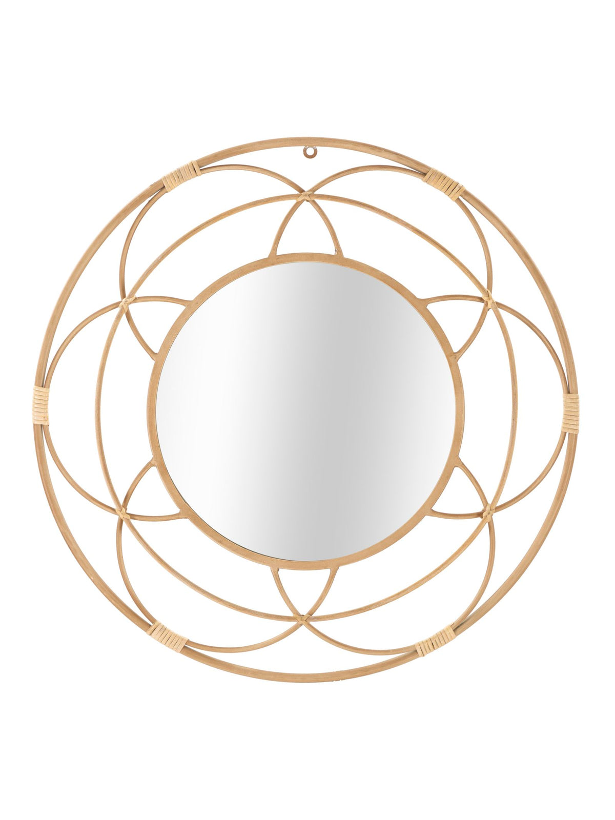 Specchio da parete in specchio marrone, Ø60x3 cm – Valencia