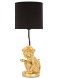 Lampada da tavolo in resina oro, Ø20x51,5 cm – Scimmia Seduta