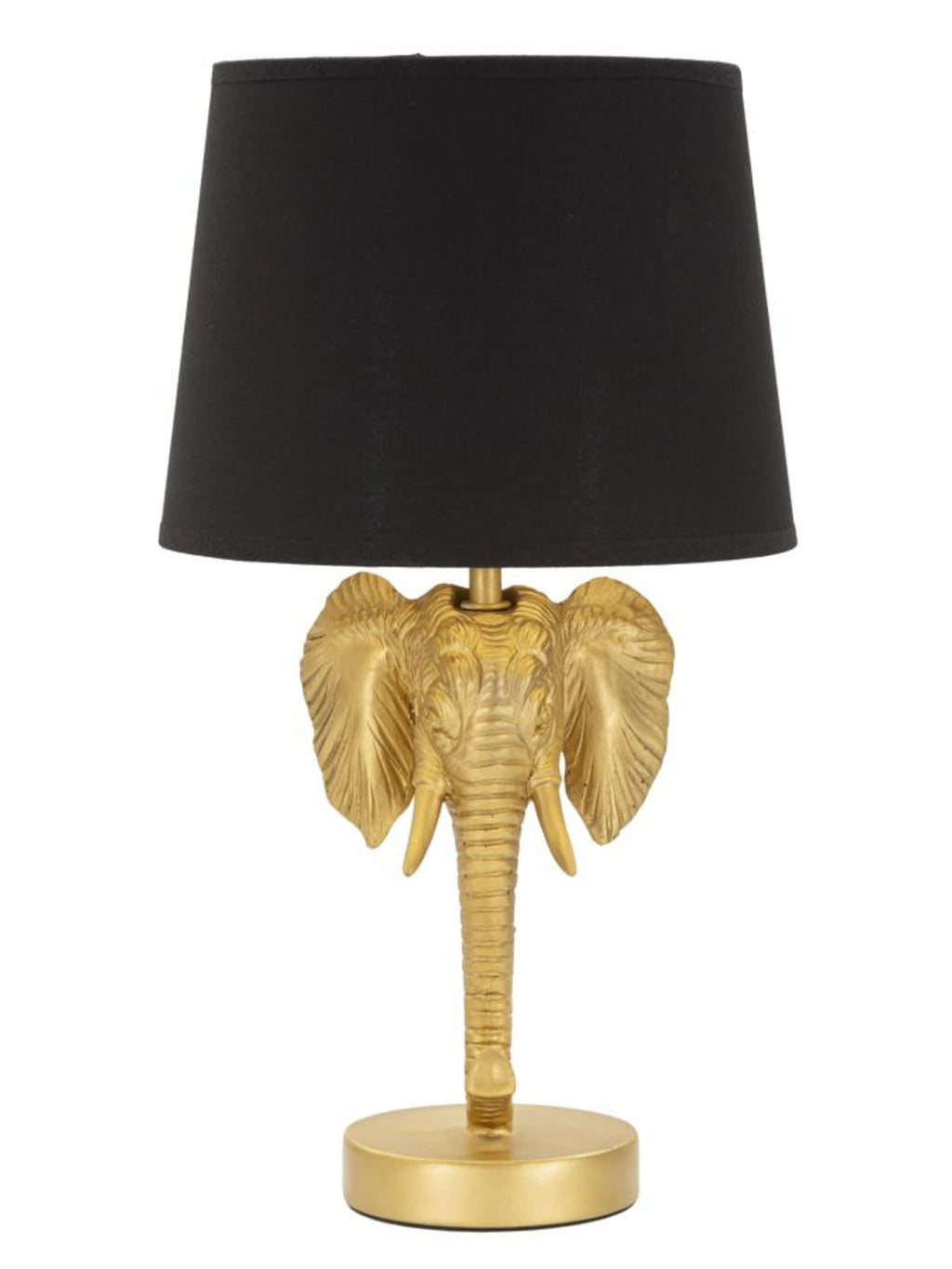 Lampada da tavolo in resina oro, Ø25x43 cm – Elefante